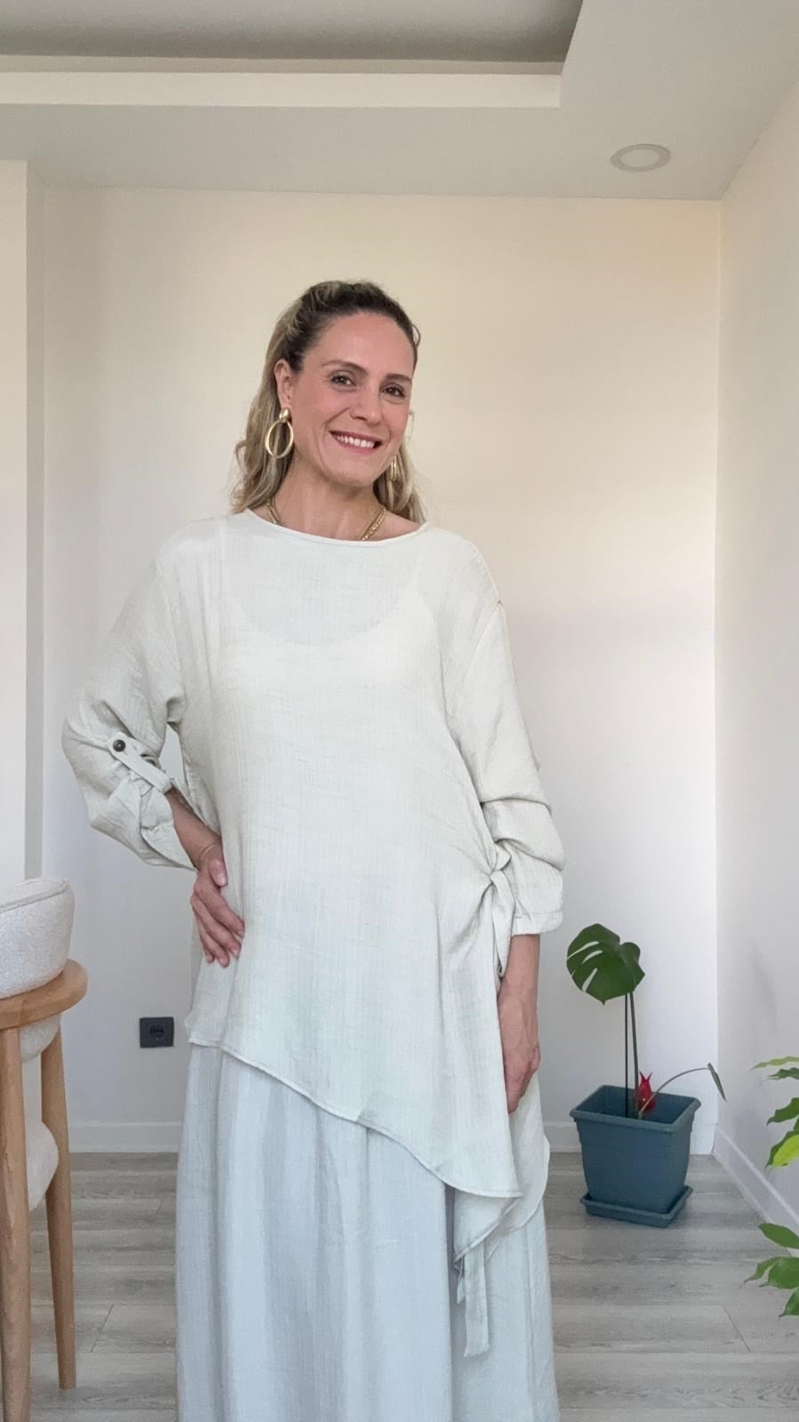 Manolya İkili Takım Bej