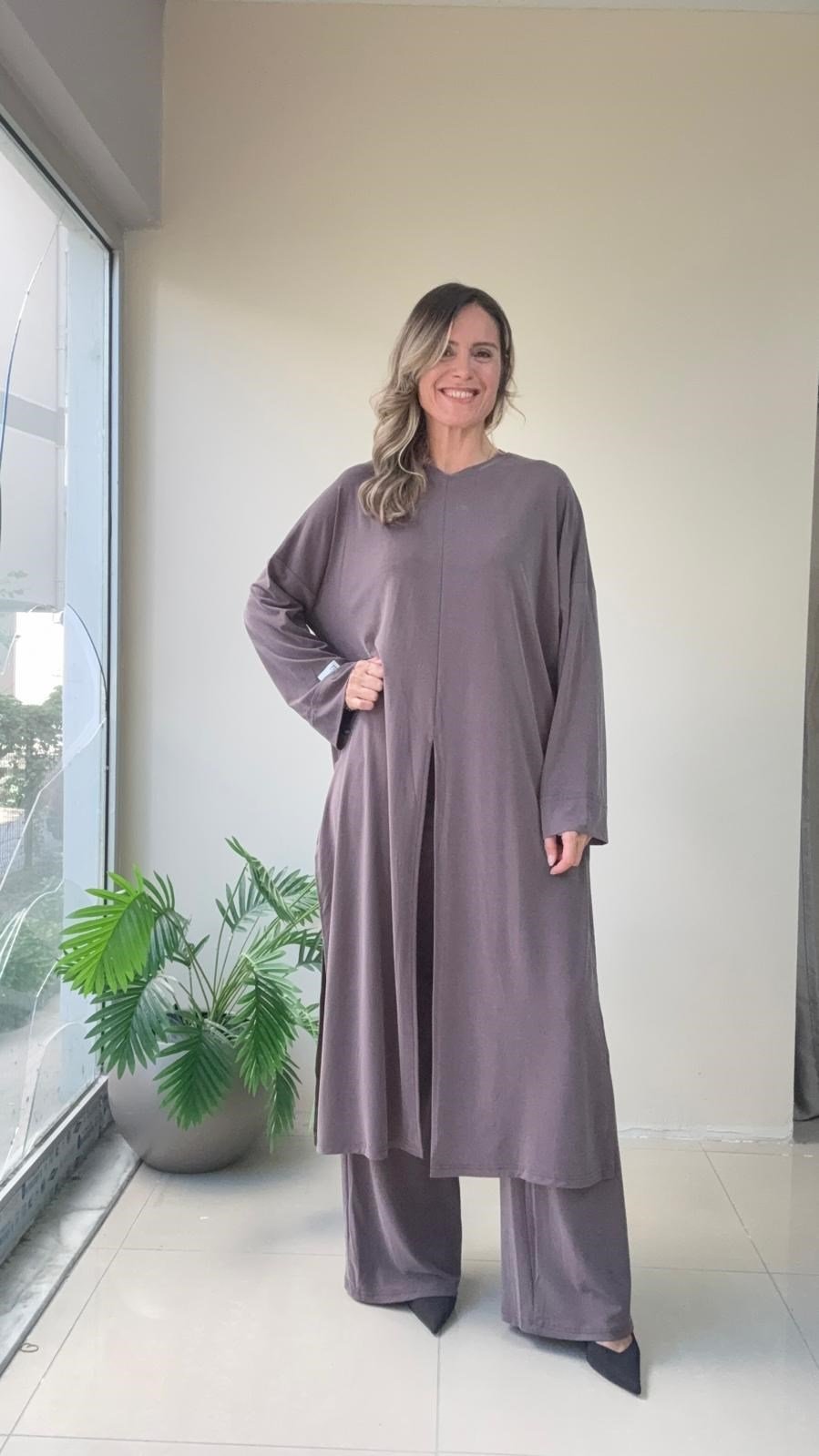 Sema İkili Takım Kahverengi