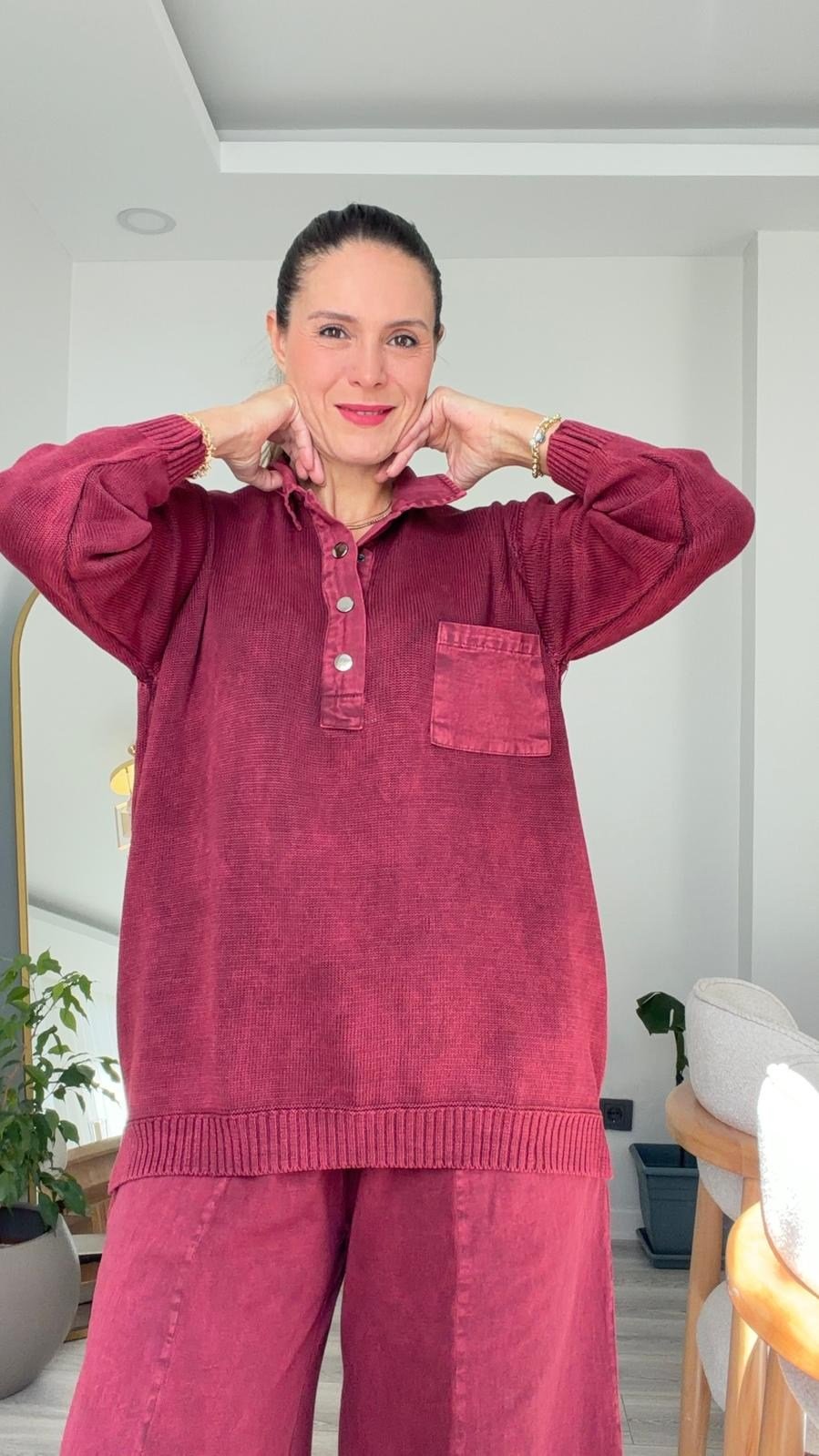 Tuna Triko Takım Bordo