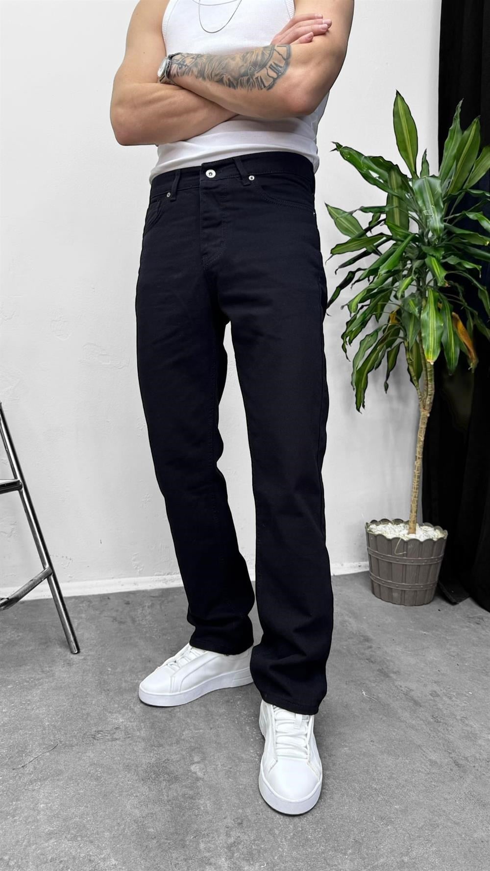 Keps Baggy Kot Pantolon Siyah
