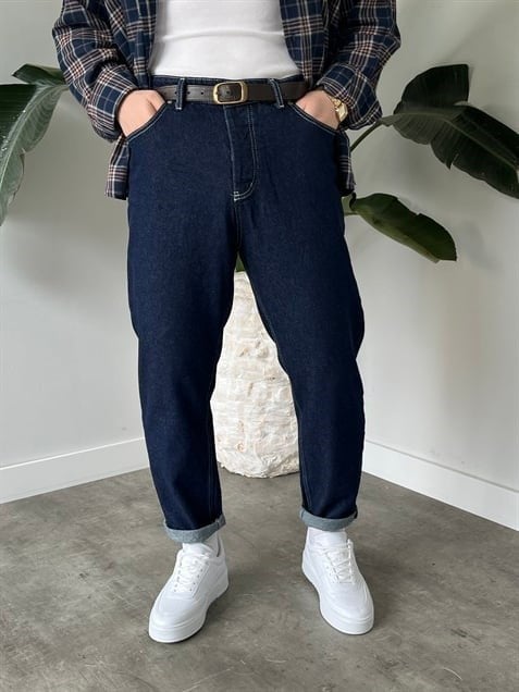 Keps Boyfriend Jean Lacivert