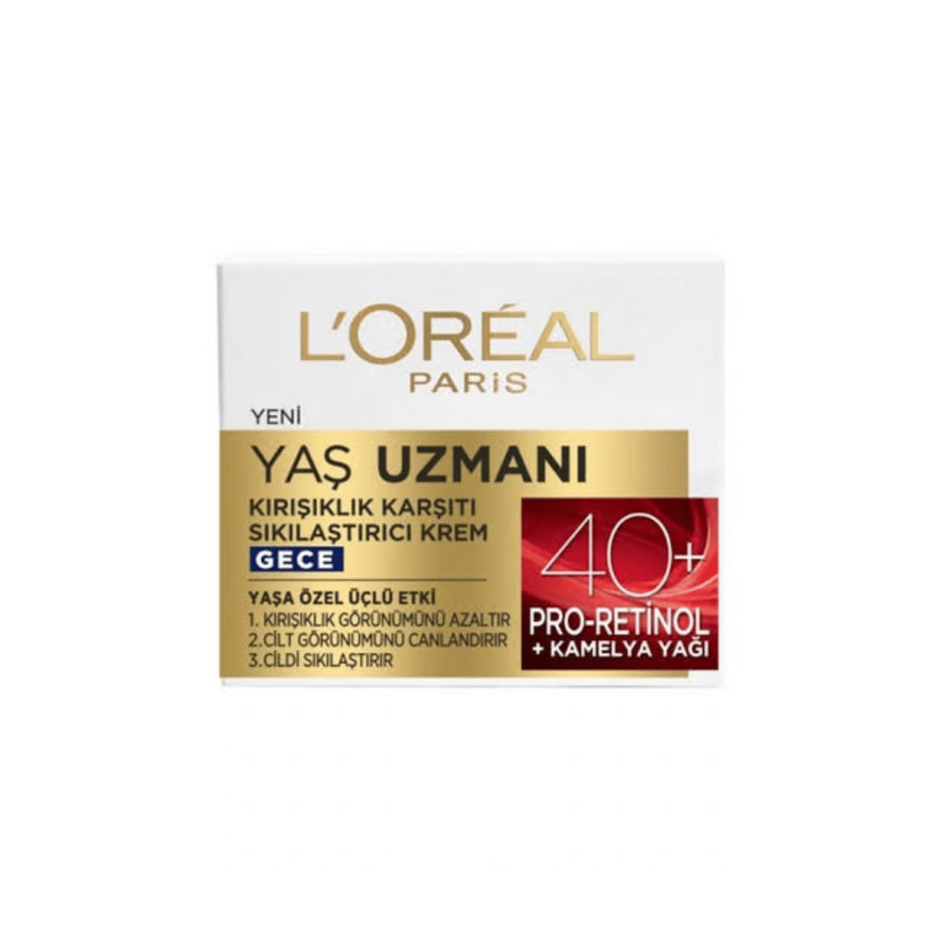 Loreal Paris Yaş Uzmanı 40+ Kırışıklık Karşıtı Gece Bakım Kremi 50ml