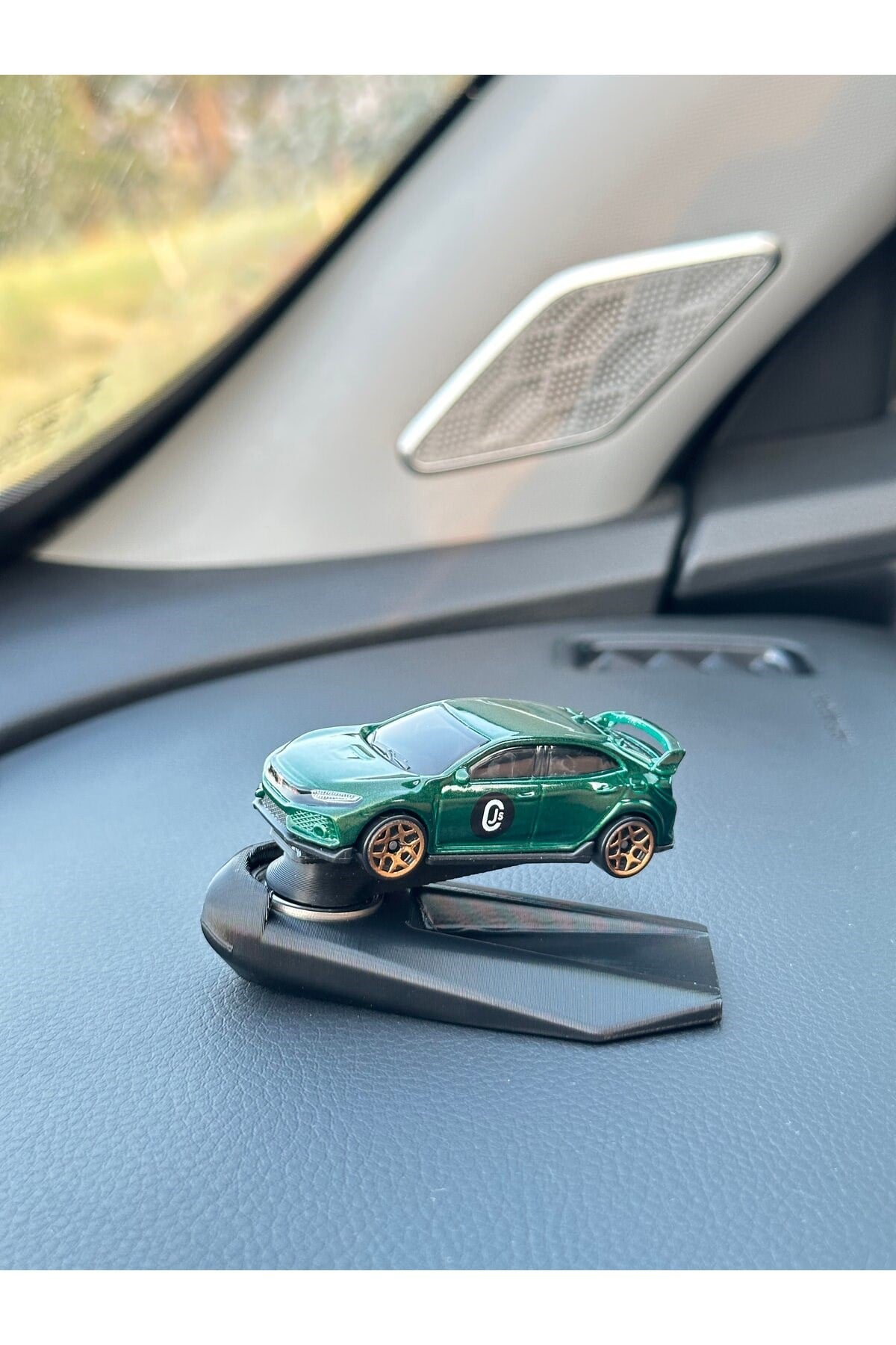 Honda Civic FC5 Yeşil Metal Araç Torpido Drifter Seti Torpido Süsü