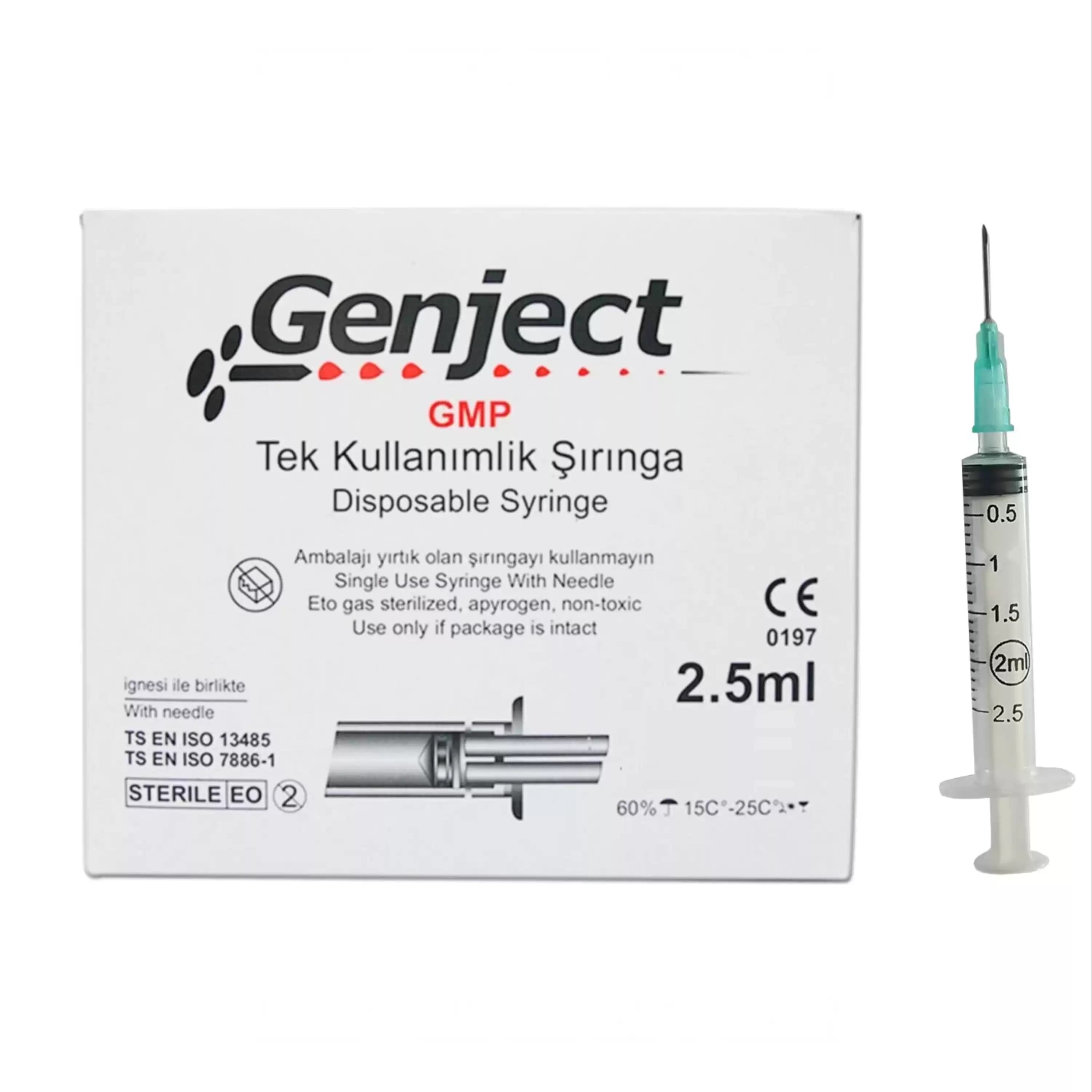 Genject Dental Enjektör Şırınga 3p 27gx50mm 250 Adet