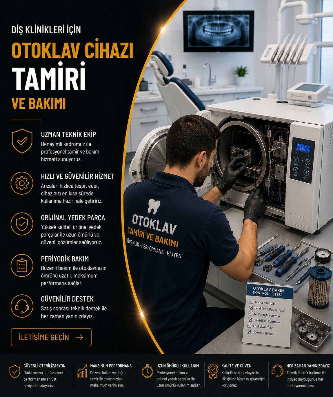Otoklav Cihazı Teknik Servis