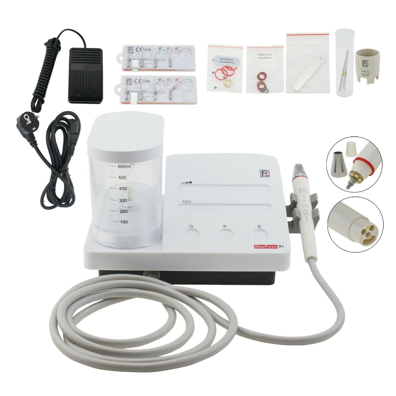 Refine MaxPiezo 7+ Su Tanklı Kavitron Cihazı (Işıklı)
