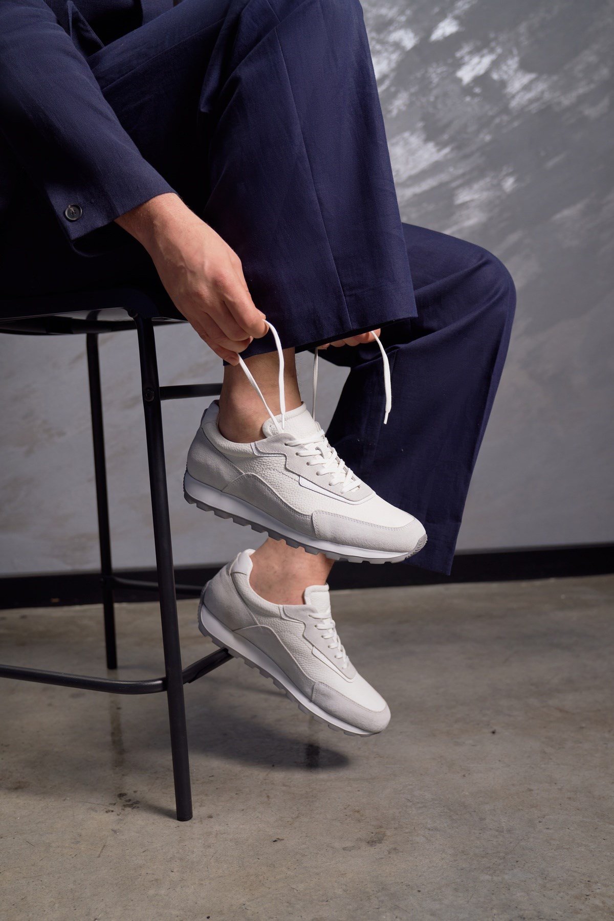 Beyaz Erkek Sneaker Ayakkabı