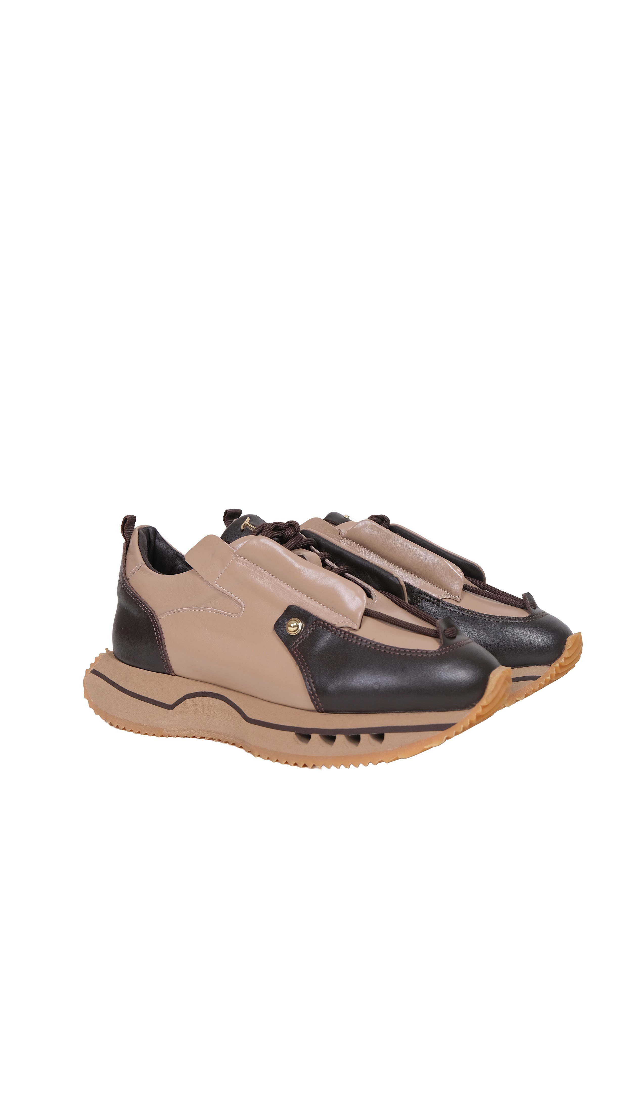Elvıa Kadın Kahve-Bej Sneaker