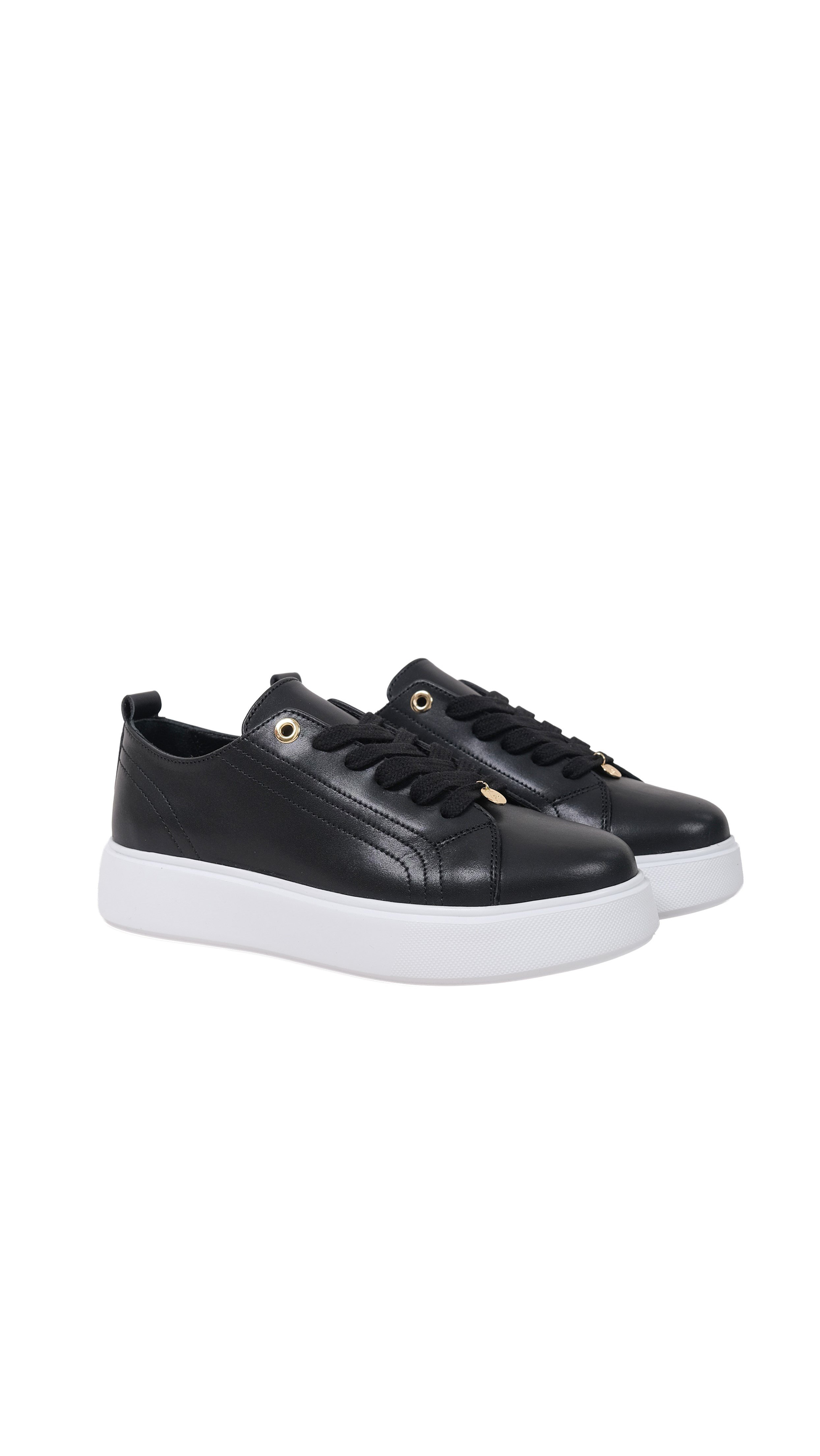 Luma Kadın Siyah Hakiki Deri Sneaker