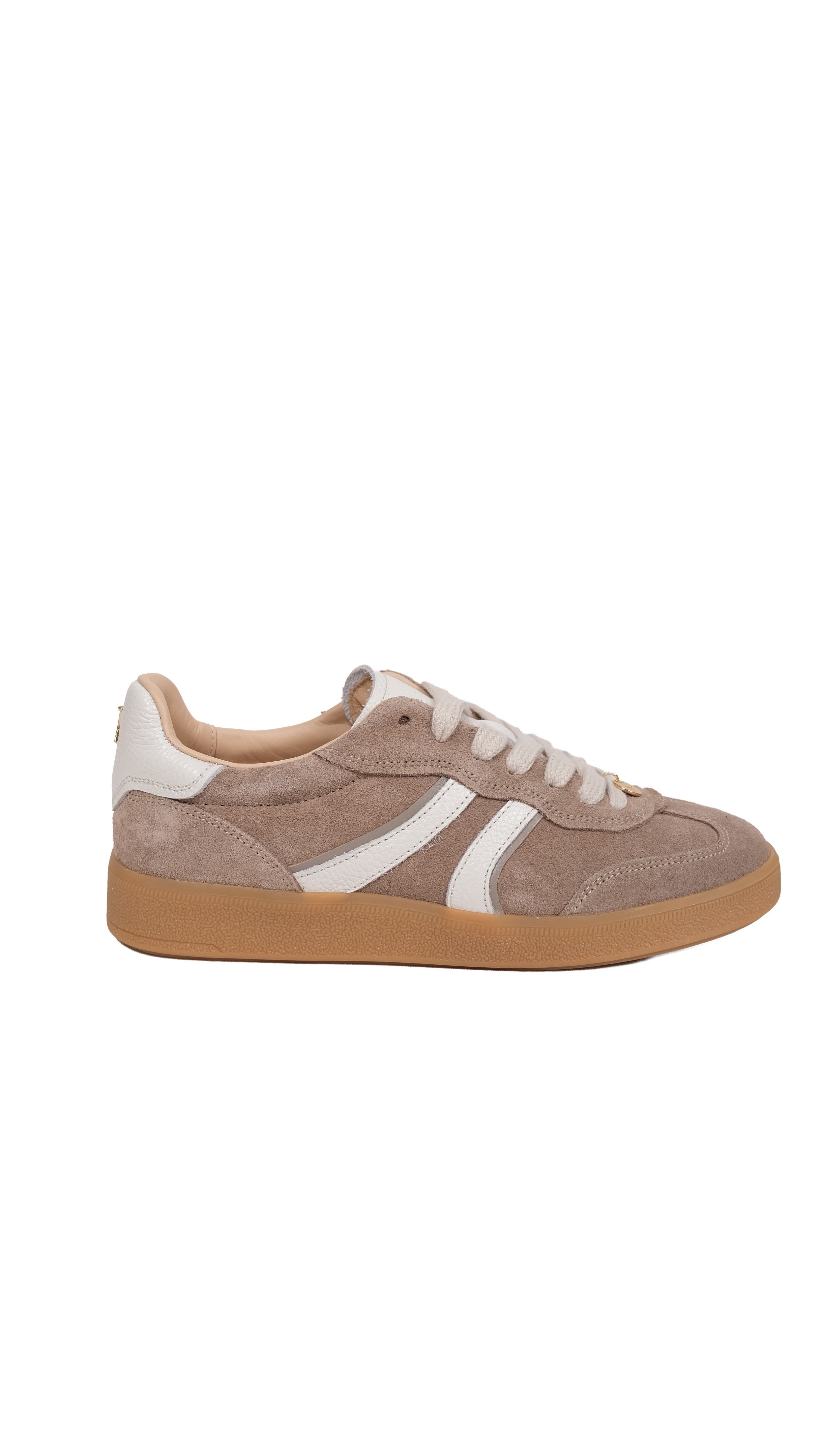 Nara Kadın Vizon-Beyaz Hakiki Deri Sneaker