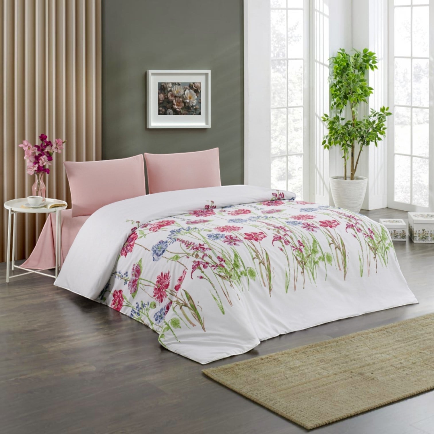 KRİSTAL NEVRESİM TAKIMI BLOOM FUSYA