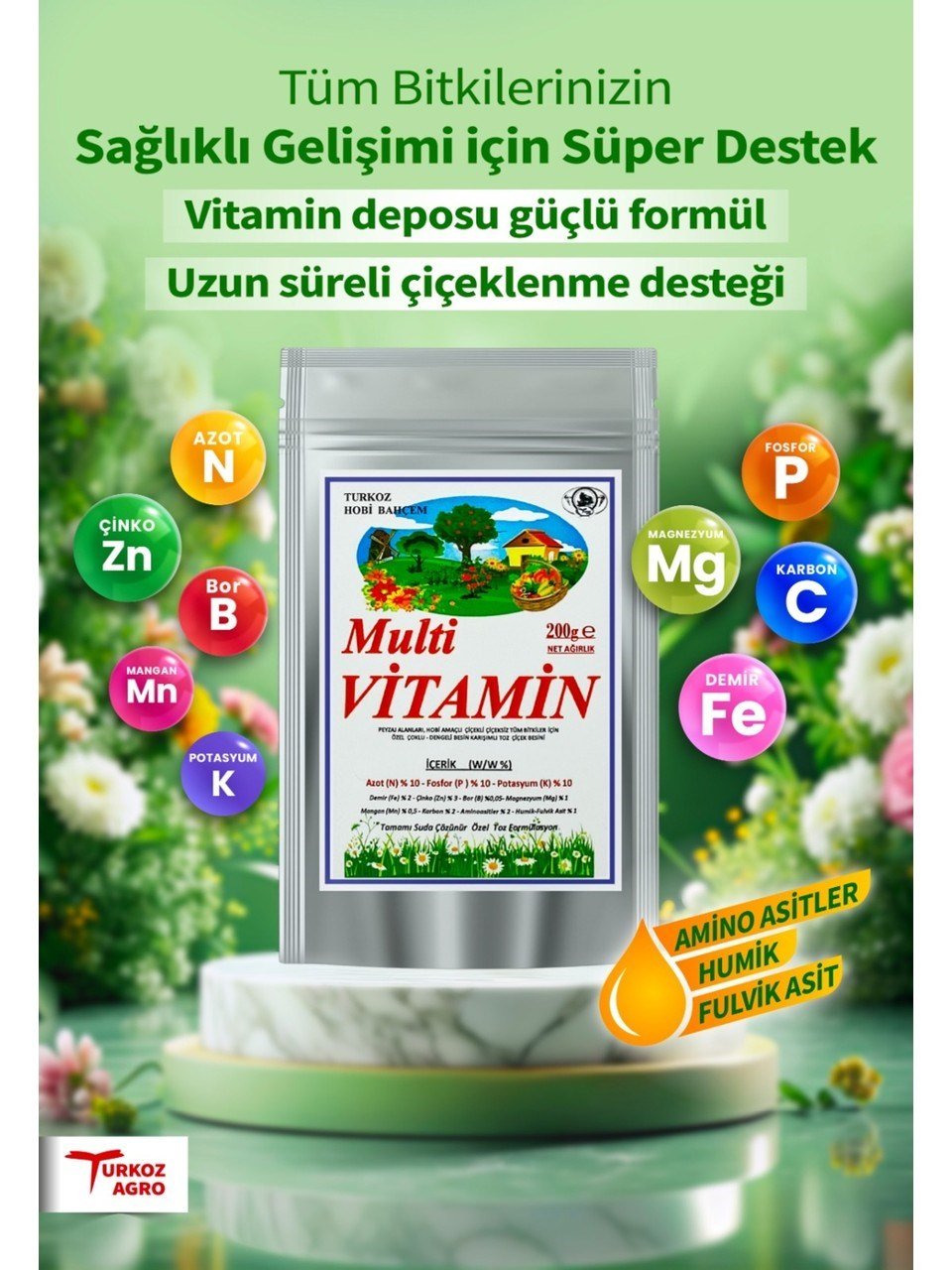 MarkasızHOBİ BAHÇEM MULTİ VİTAMİN 200GR