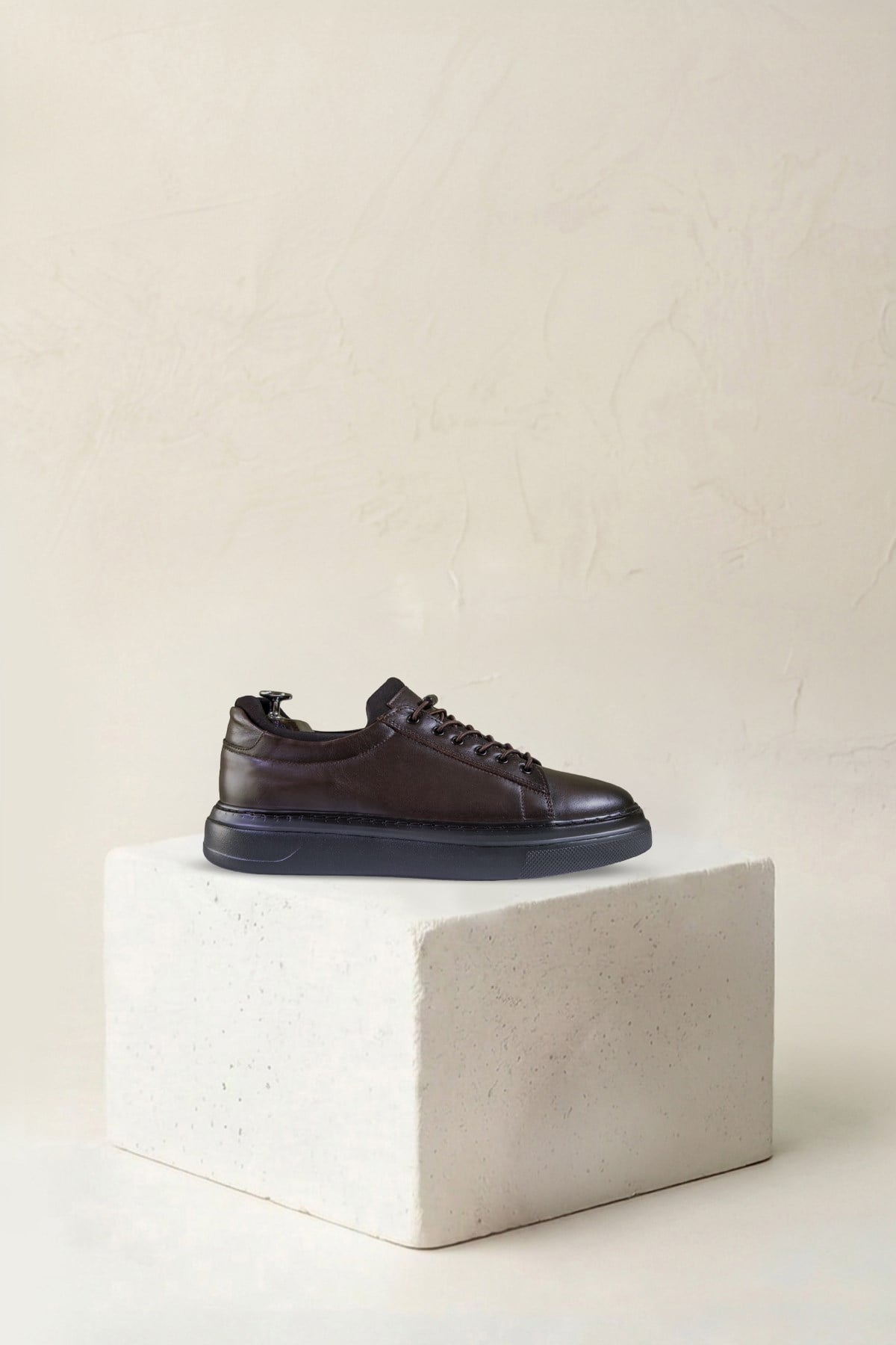 Karaden 1943 Erkek Hakiki Deri Kahverengi Sneaker & Spor