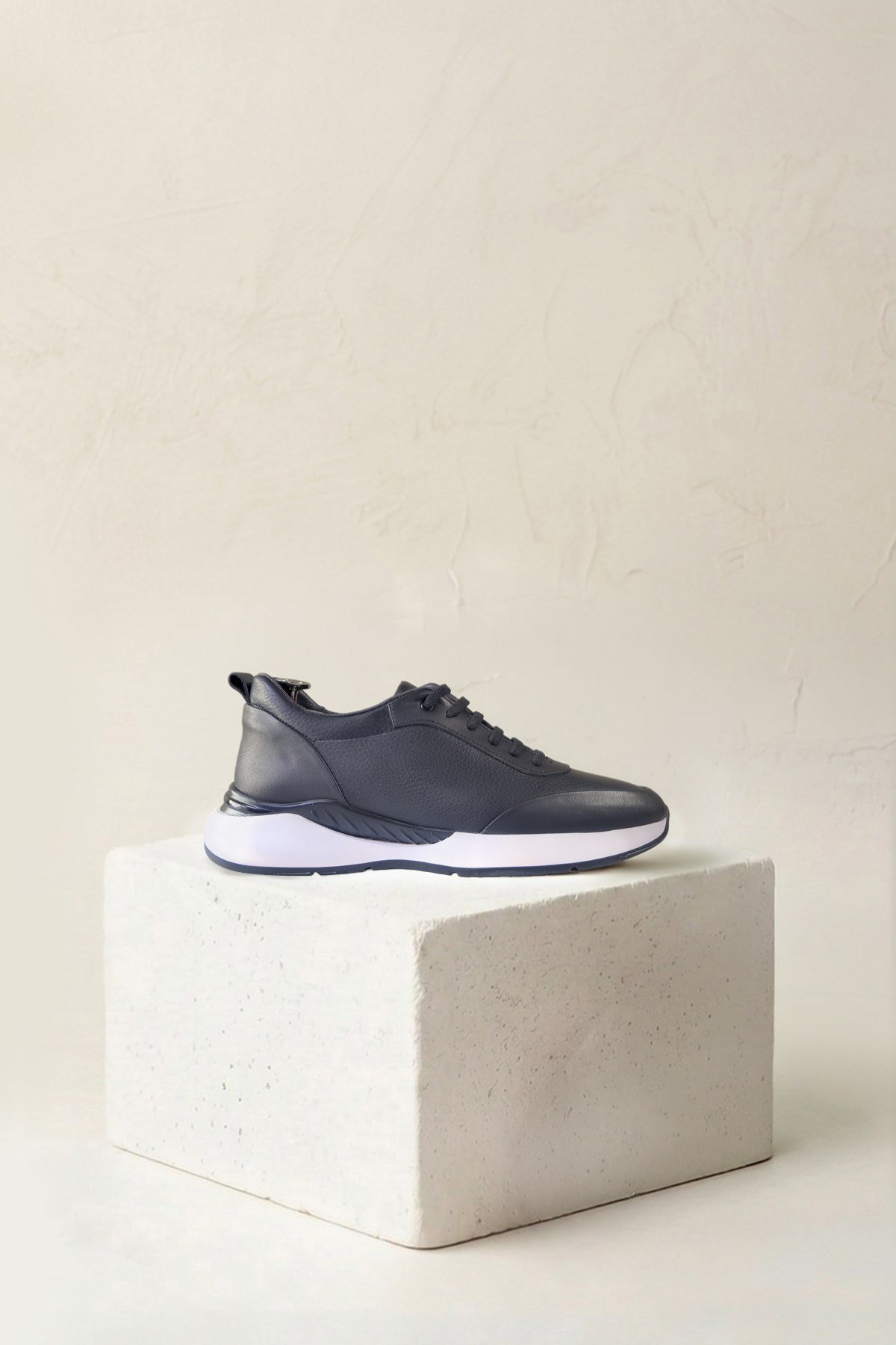 Karaden 1943 Erkek Hakiki Deri Siyah Sneaker & Spor Ayakkabı