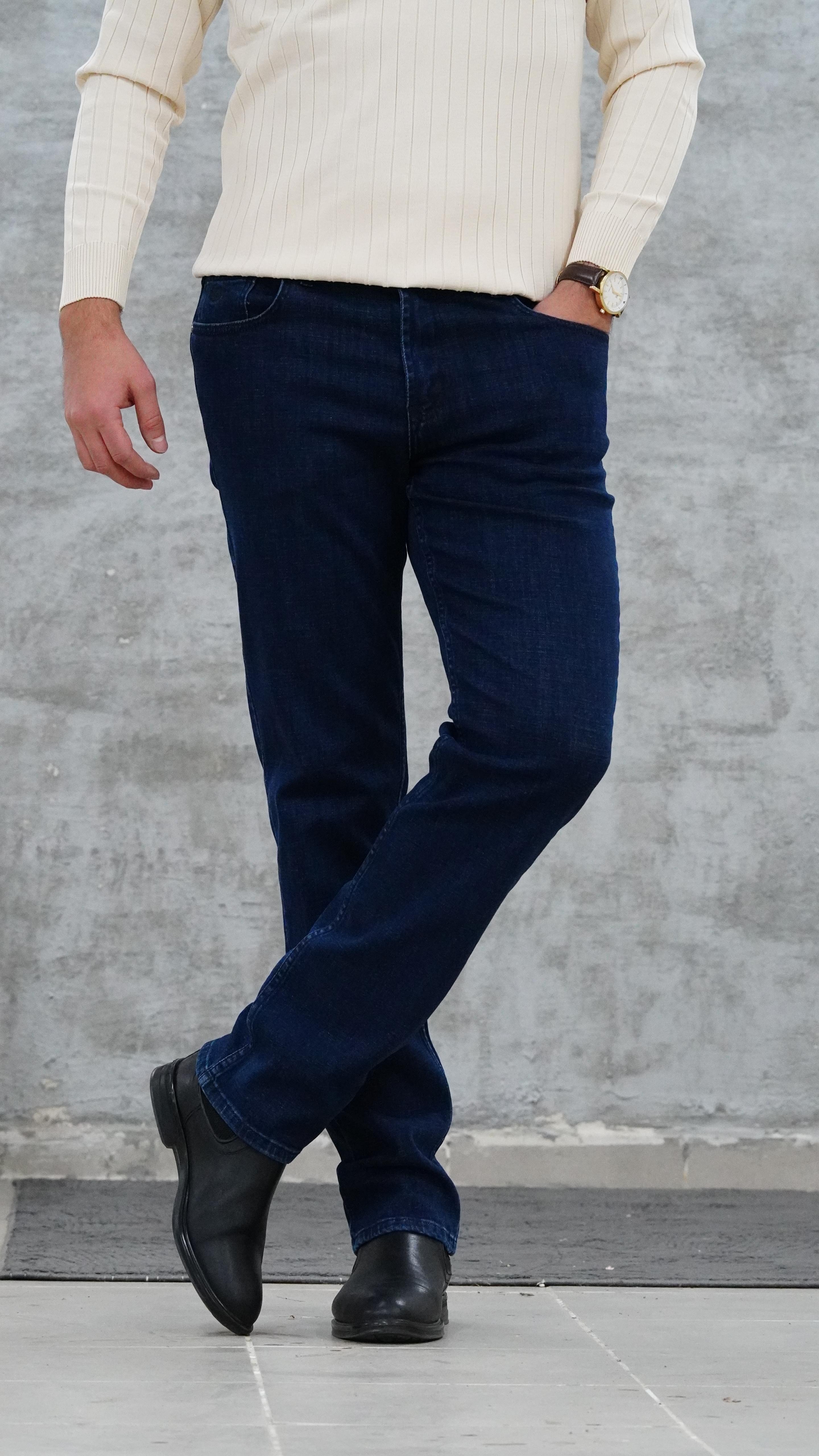 KLASİK  MAVİ KOT PANTOLON 