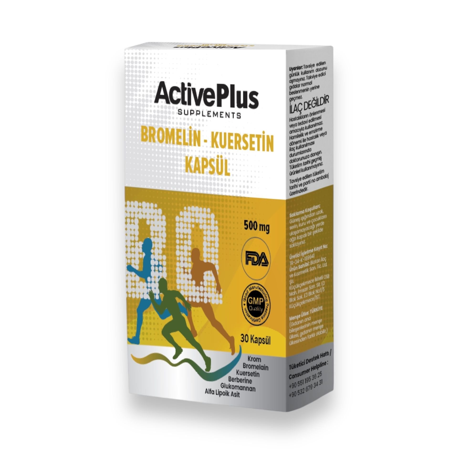Bromelain-Quercetin 30 Kapsül