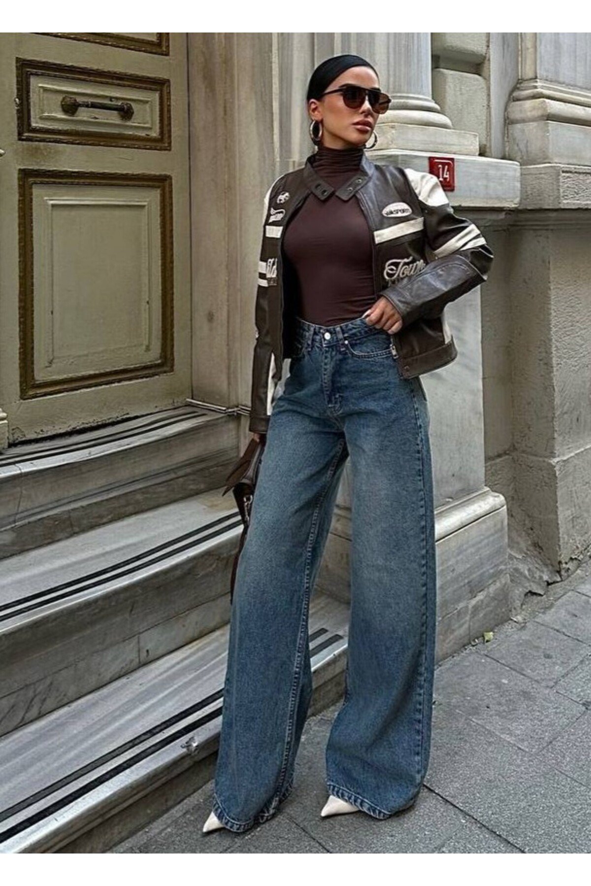 Yeni Sezon Wide Leg Geniş Paça Kot Pantolon Baggy