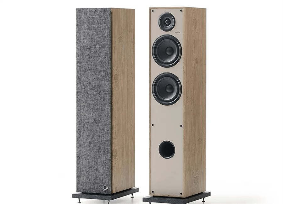 Elipson Horus 11F Kule Tipi Hi-Fi Hoparlör - Açık Ahşap/Bej