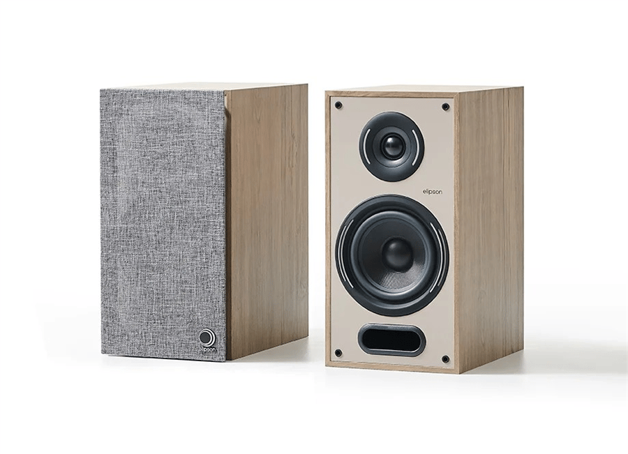 Elipson Horus 6B Raf Tipi Hi-Fi Hoparlör - Açık Ahşap/Bej