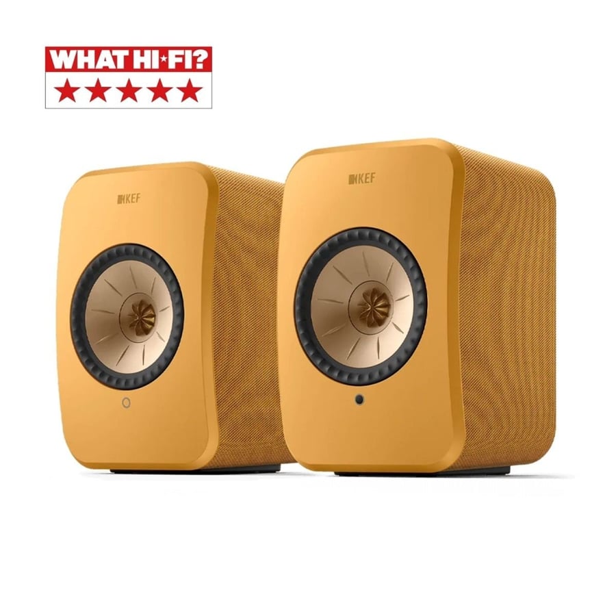 KEF LSX II Kablosuz Aktif Hi-Fi Hoparlör Sarı