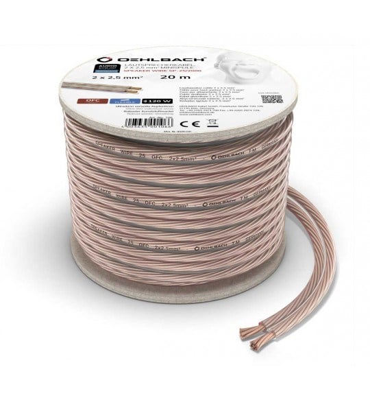 Oehlbach D1C106 SP 25 2x2,50mm² 20 Metre Hoparlör Kablosu