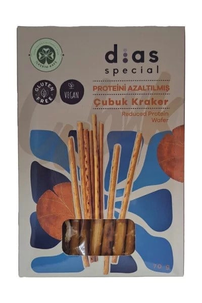 Dias Special Glutensiz /Düşük Proteinli Çubuk Kraker, 70 Gram