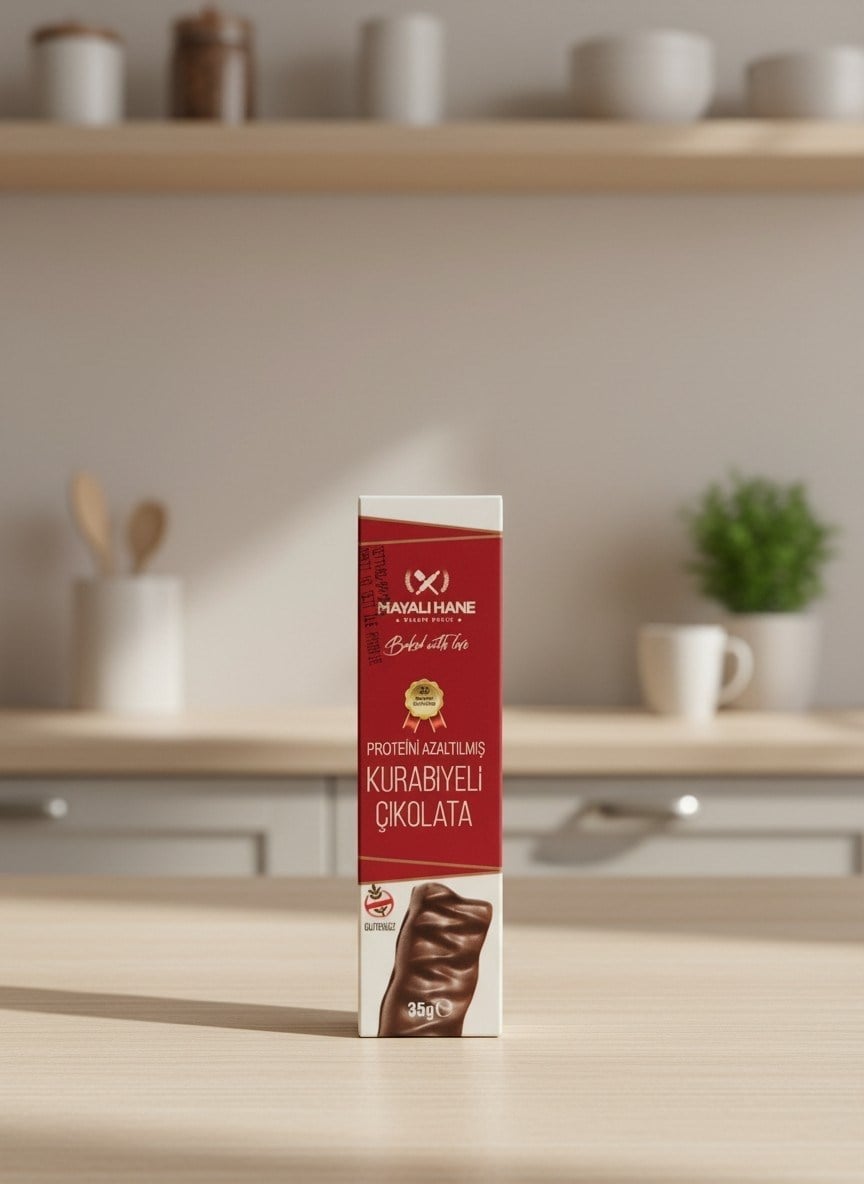 Mayalı Hane Düşük Proteinli Kurabiyeli Çikolata 35 gr