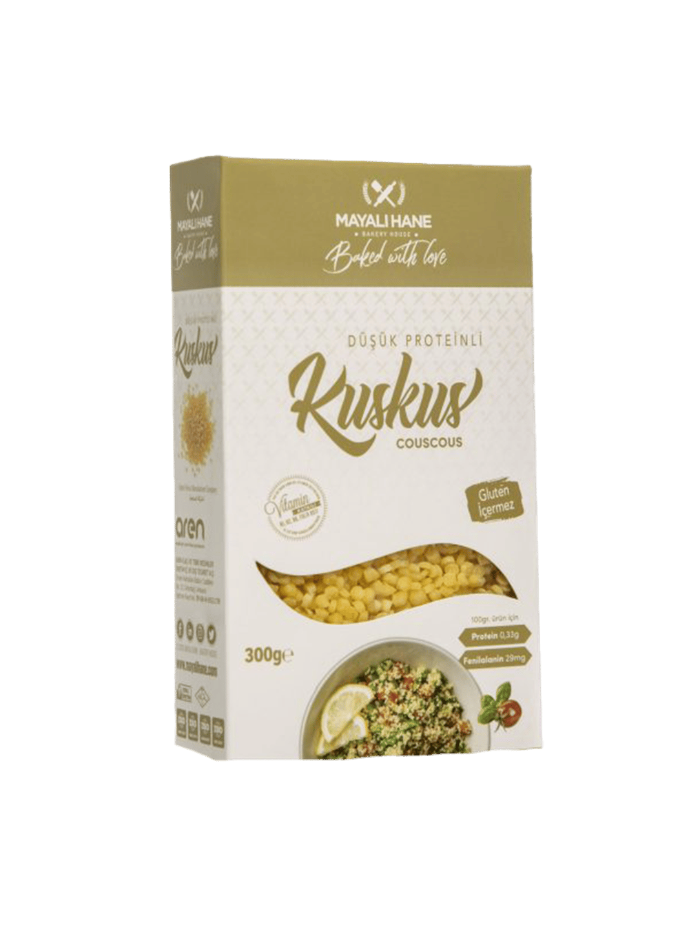 Mayalı Hane Düşük Proteinli Glutensiz Kuskus