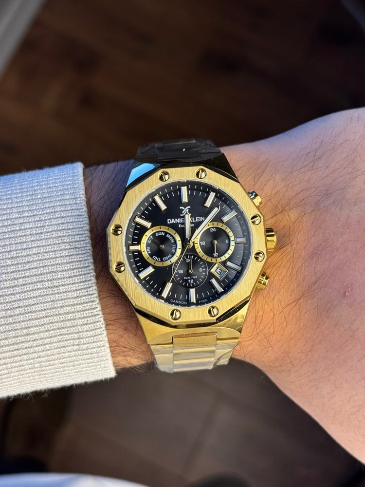 DANIEL KLEIN DK.1.14074-4 “GOLD KASA” ERKEK KOL SAATİ