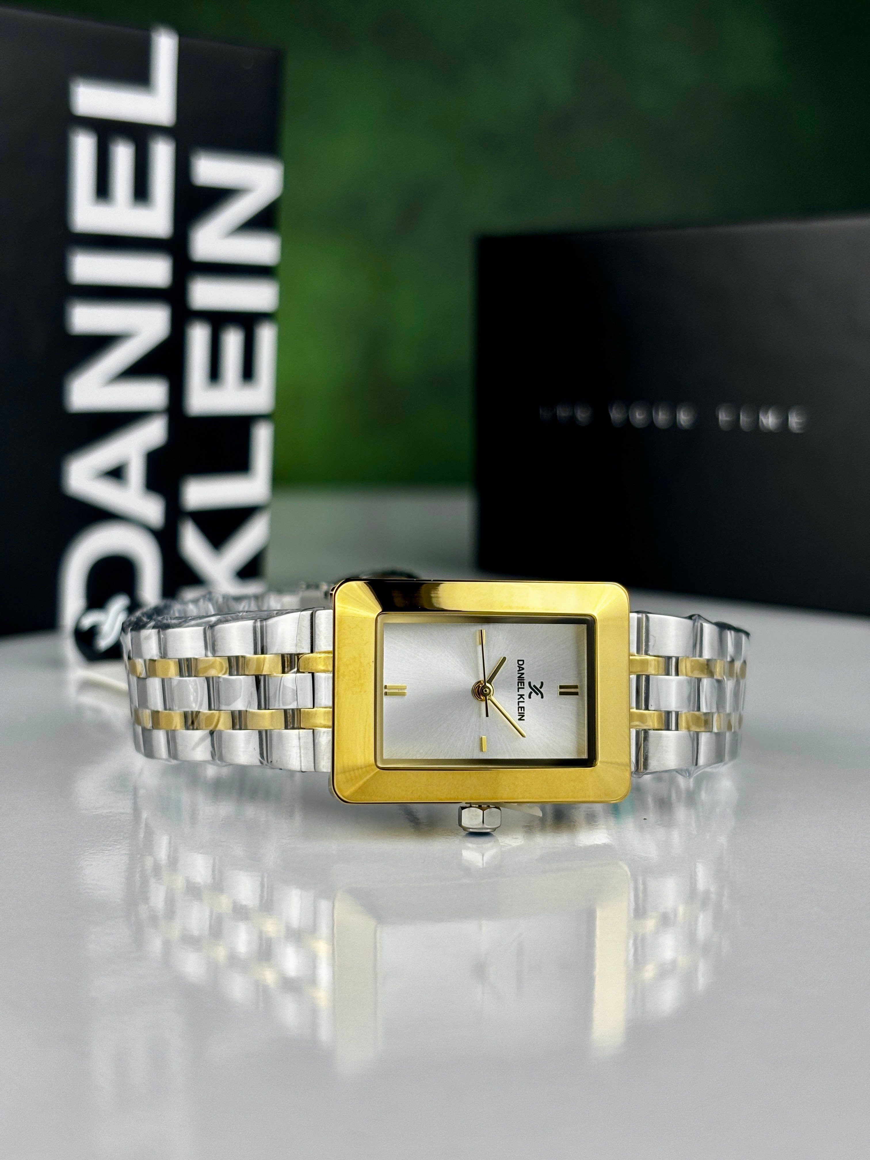 DANIEL KLEIN DKE.1.10821-6 “GOLD- SILVER KASA” KADIN KOL SAATİ