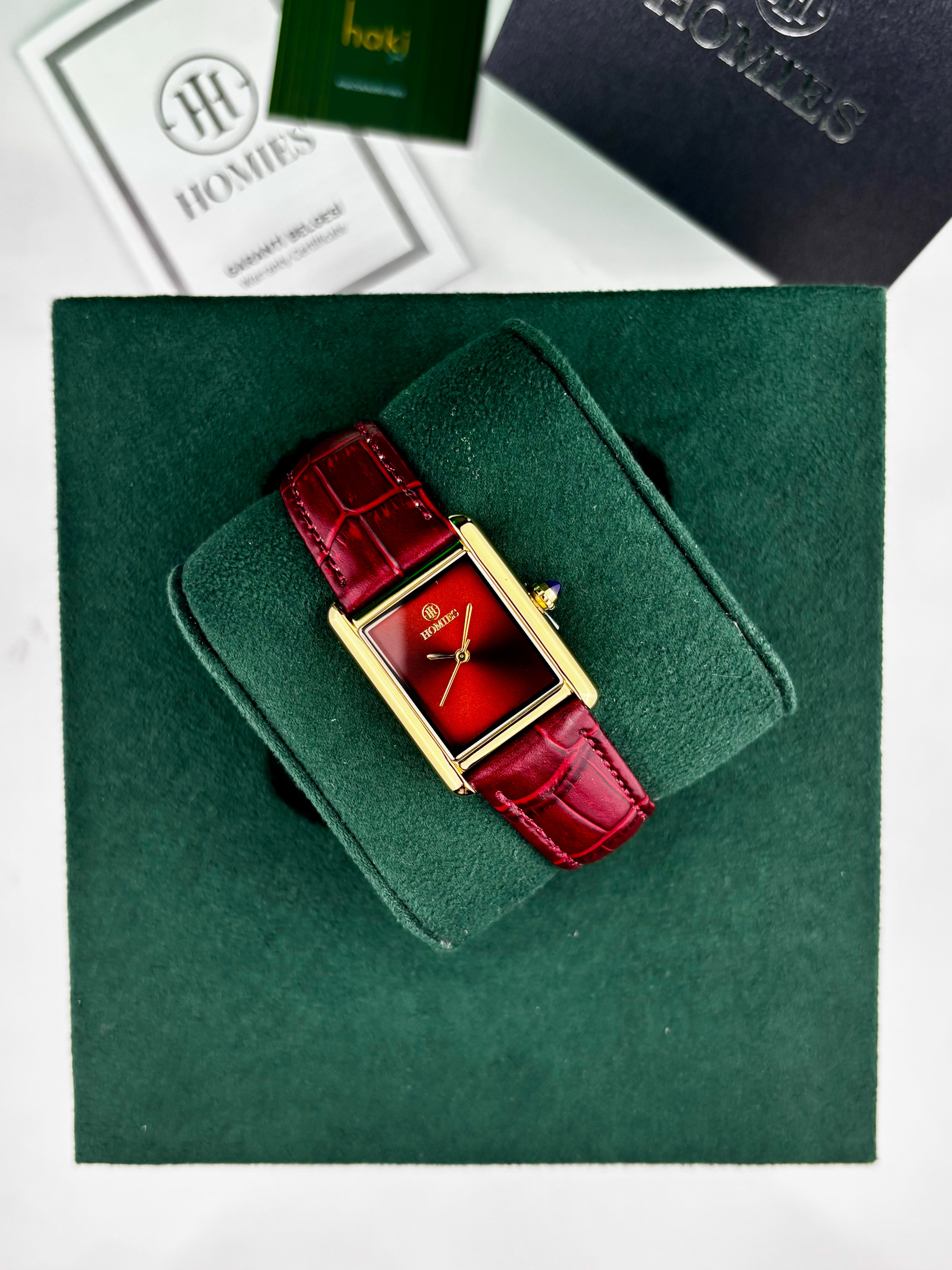 HOMİES HM28504S01-3 UNISEX BORDO KOL SAATİ