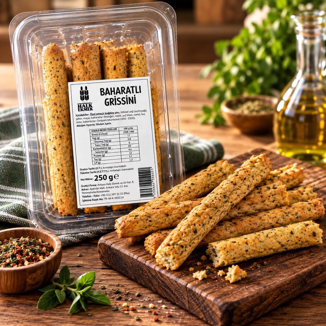 BAHARATLI GRİSSİNİ 250 G