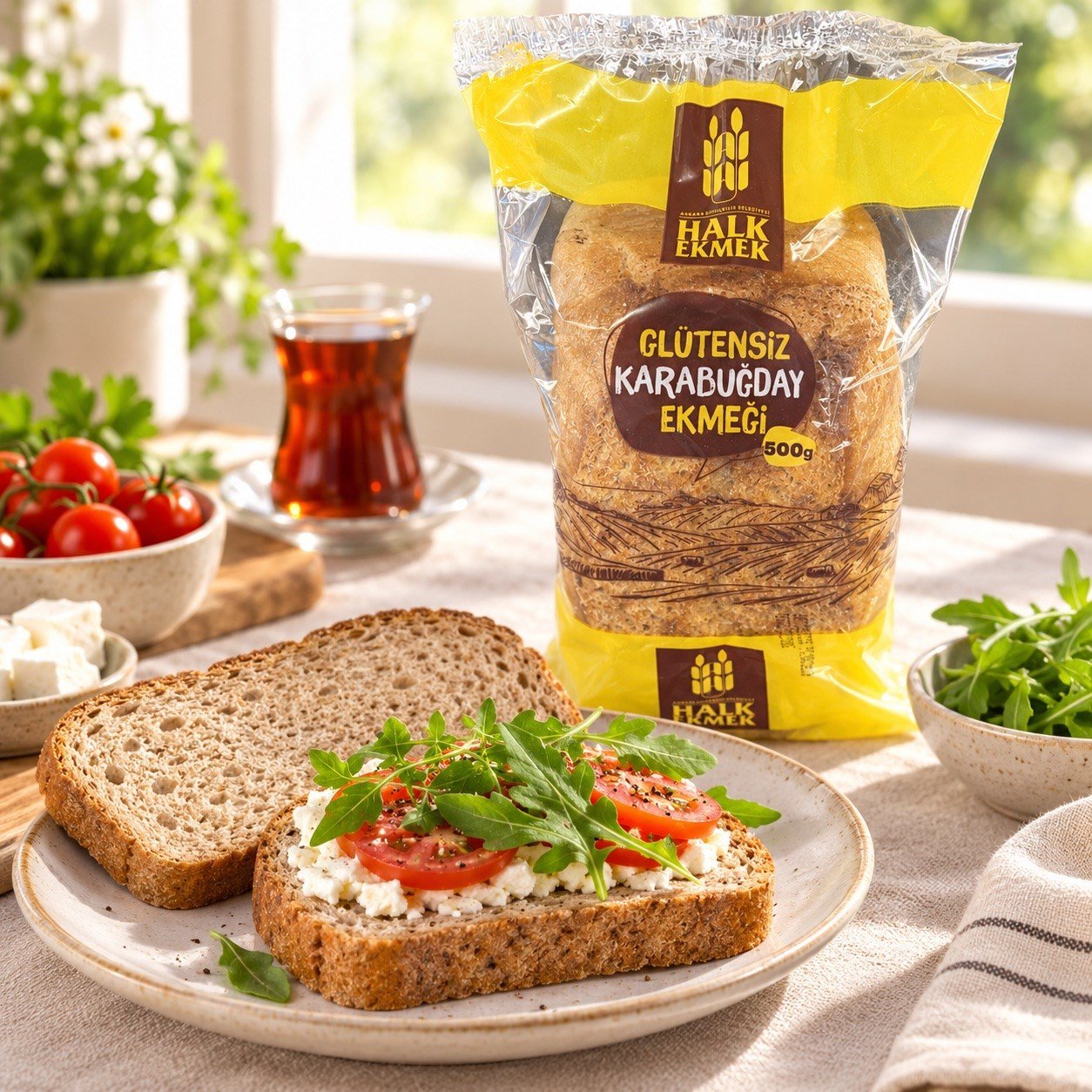 GLUTENSİZ BATON KARABUĞDAY EKMEĞİ 500 G