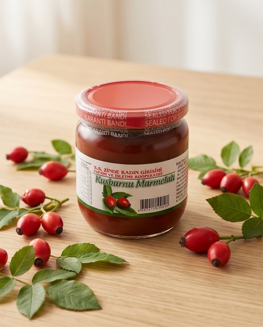 ZİNDE KOOP. GLUTENSİZ KUŞBURNU MARMELATI 450 G