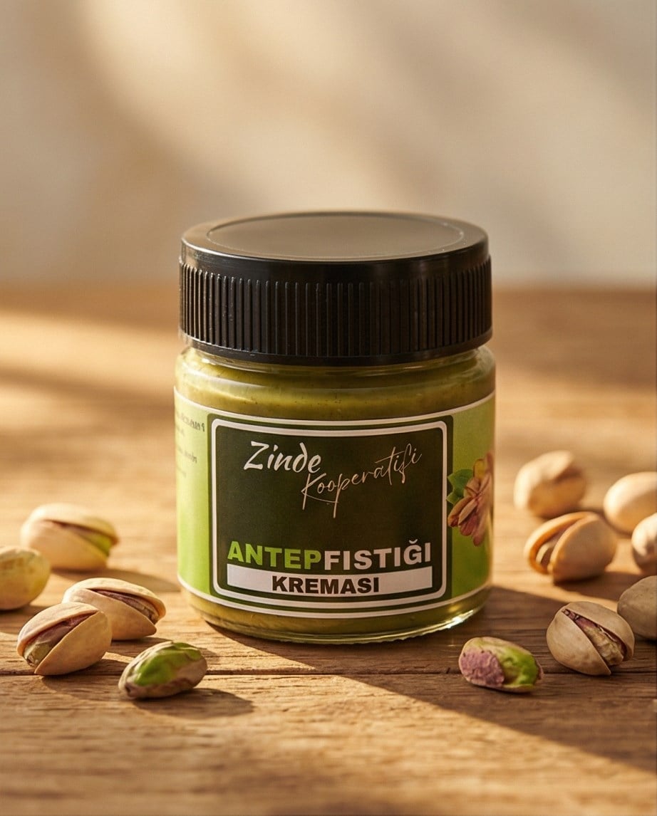 ZİNDE KOOP. GLUTENSİZ ANTEP FISTIĞI KREMASI 200 GR