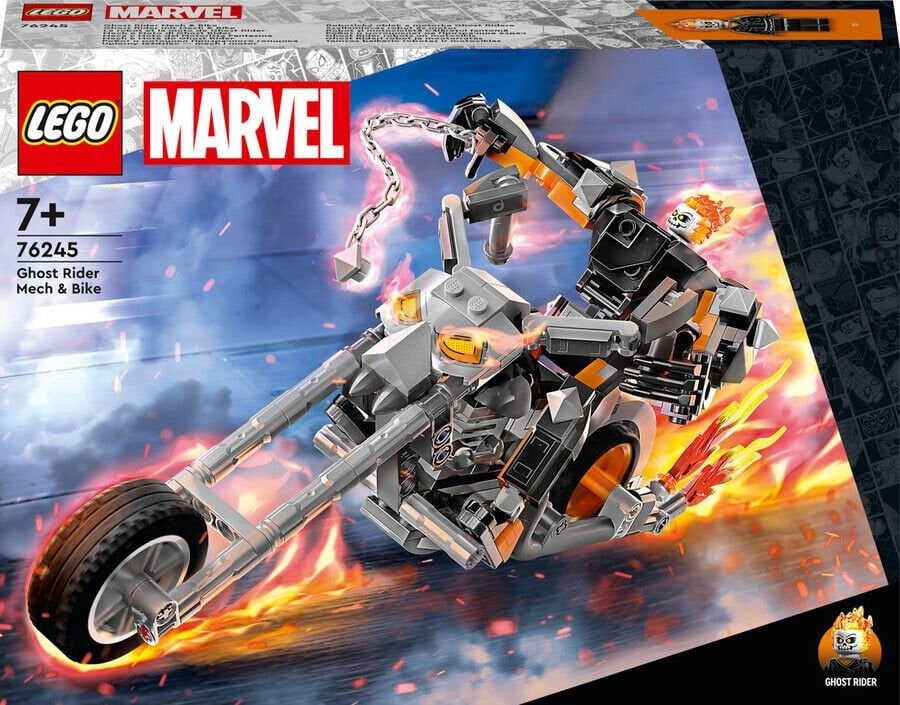 ADO-LSS76245 MARVEL GHOST RIDER ROBOTU VE MOTOSIKLETI 76245 OYUNCAK YAPIM SETI (264 PARCA) 6