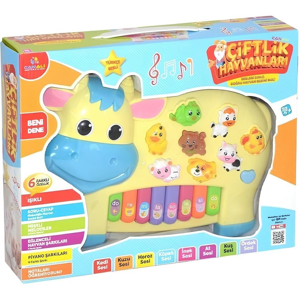 CNA-CNL2222 TURKCE HAYVAN SESLI PIYANO INEK 24