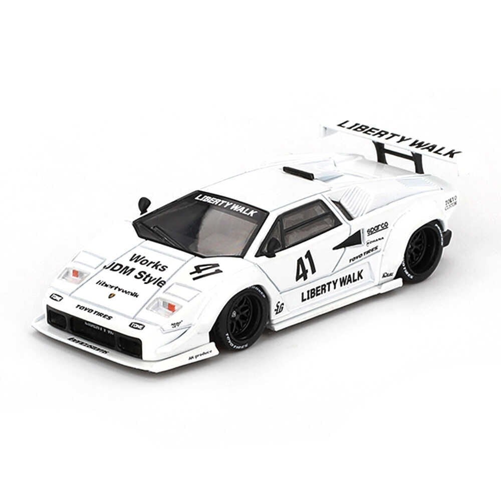 EKC-MGT00966-BL MINI GT 1/64 LAMBORGHINI COUNTACH LB WORKS WHI 24