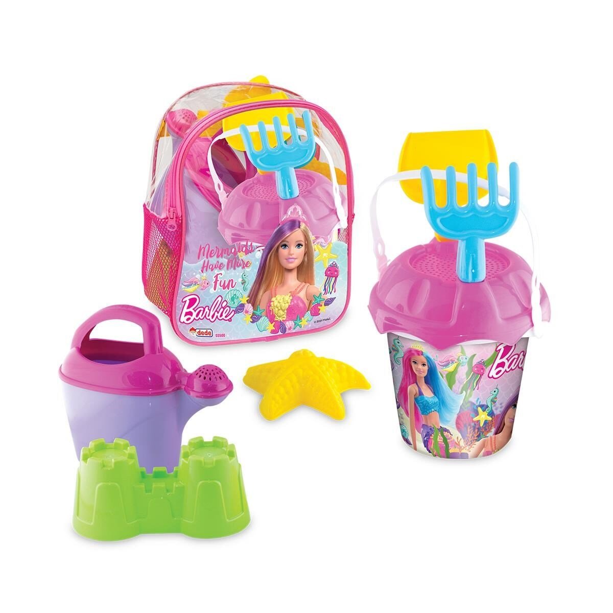 FEN-03500 BARBIE RESIMLI SIRT CANTALI PLAJ SET 20