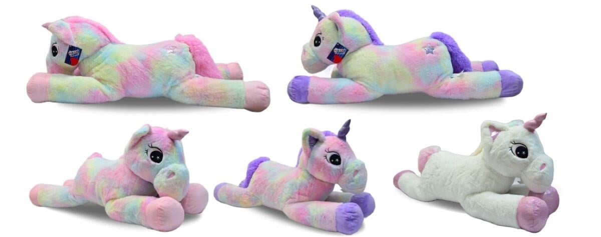HAL-PL62898 100 CM YATAN RENKLI UNICORN 10
