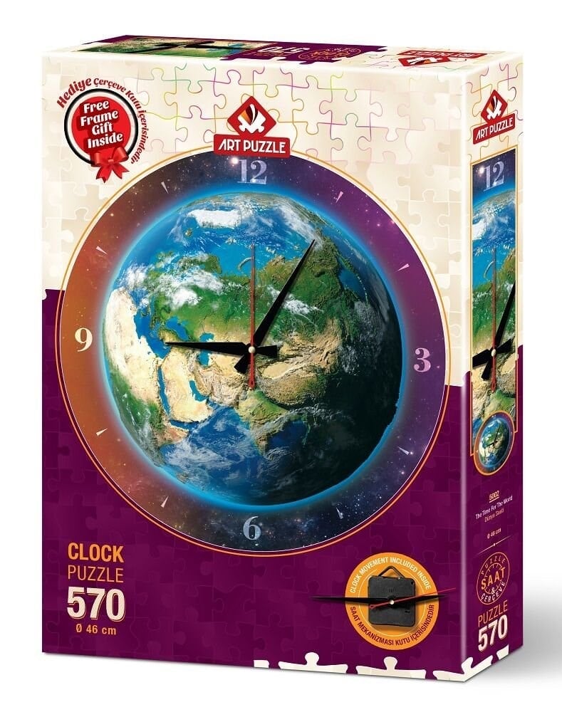 HD-5002 ART SAAT PUZZLE DUNYA SAATI