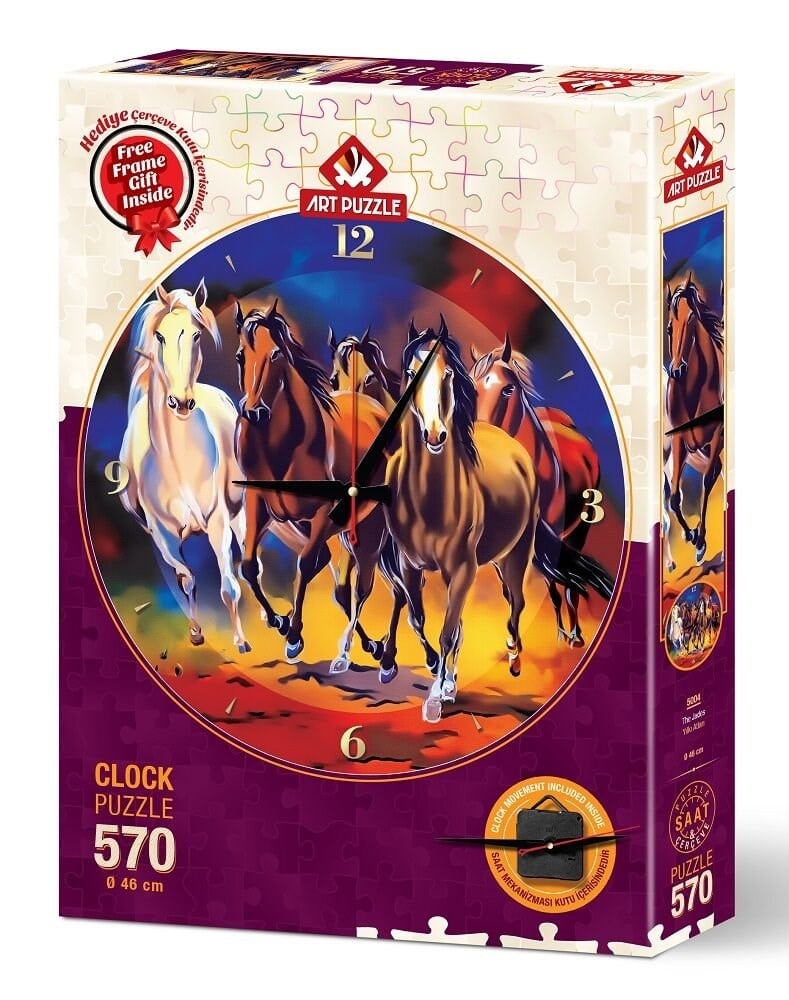 HD-5004 ART SAAT PUZZLE YILKI ATLARI