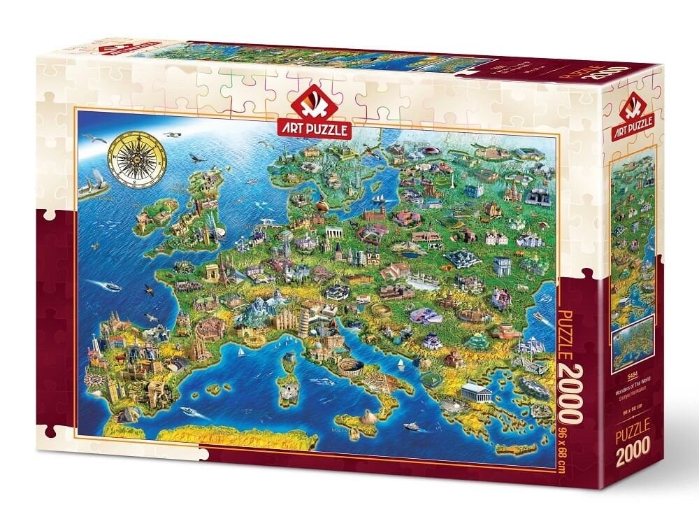 HD-5484 ART PUZZLE 2000 PRC. DUNYA HARIKALARI