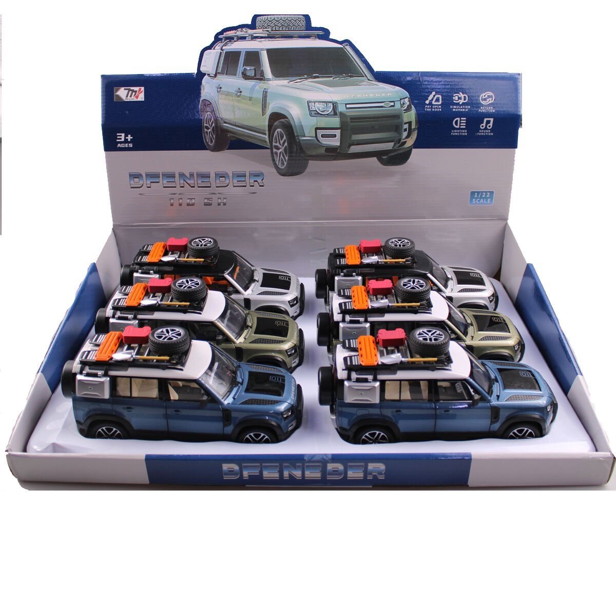 KZL-0783-346 RANGE ROVER  1:24 ISIKLI SESLI 6LI BOX  - 24