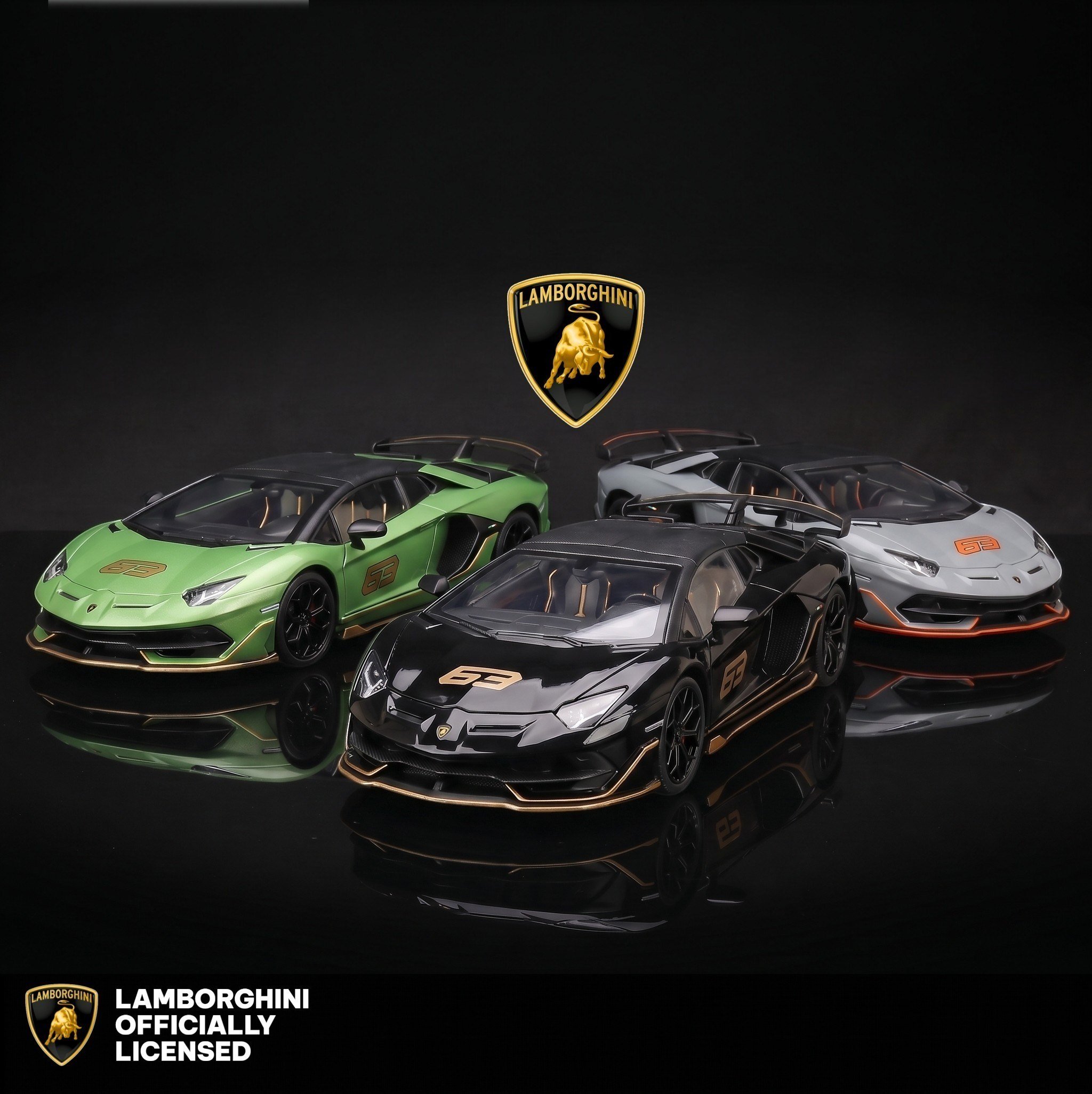 KZL-H2591KZL-H2591 1:24 LAMBORGHINI AVENTADOR ISIKLI 24