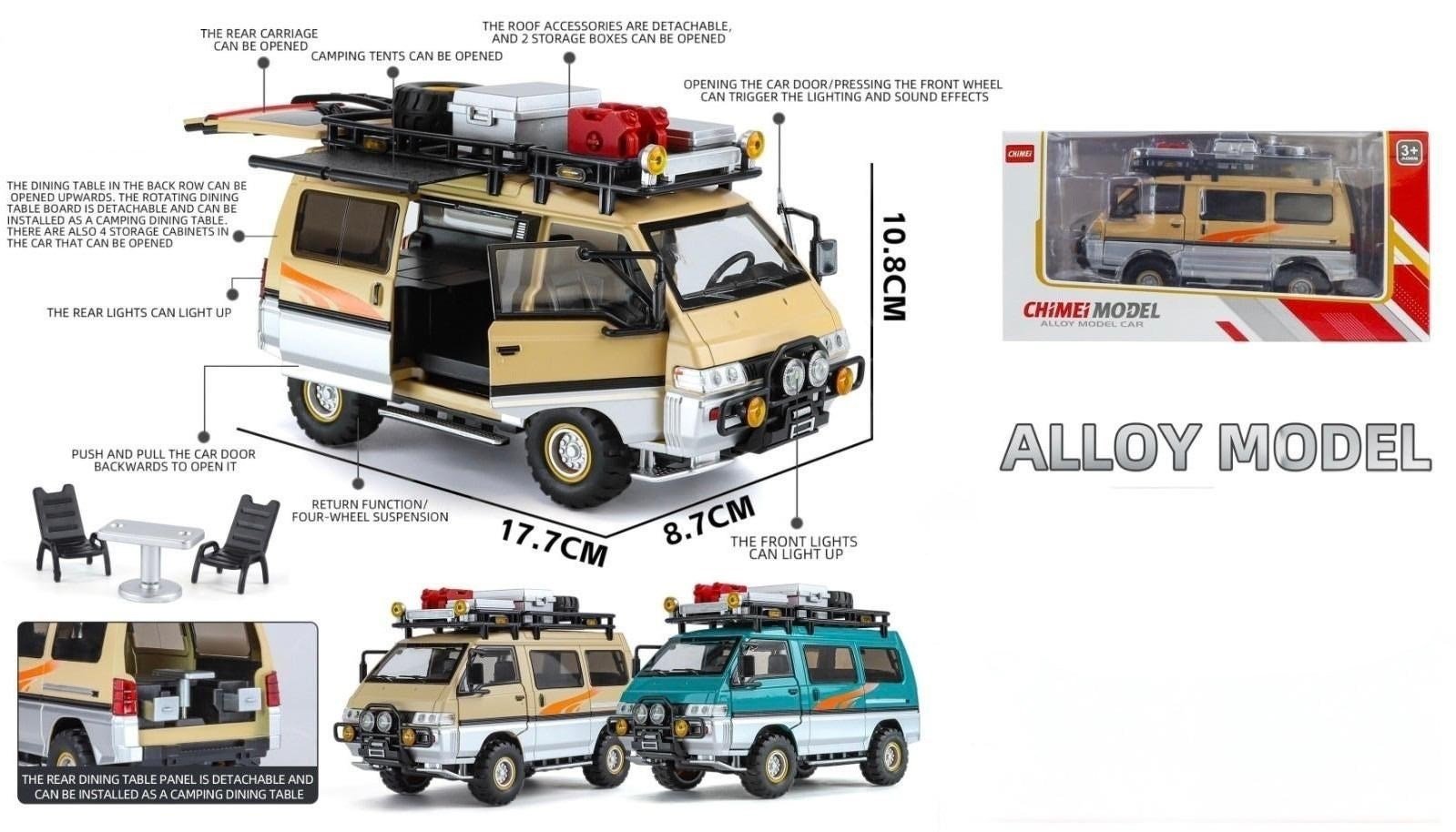KZL-M357KZL-M357 KUT 1:24 MITSUBISHI DELICA 24