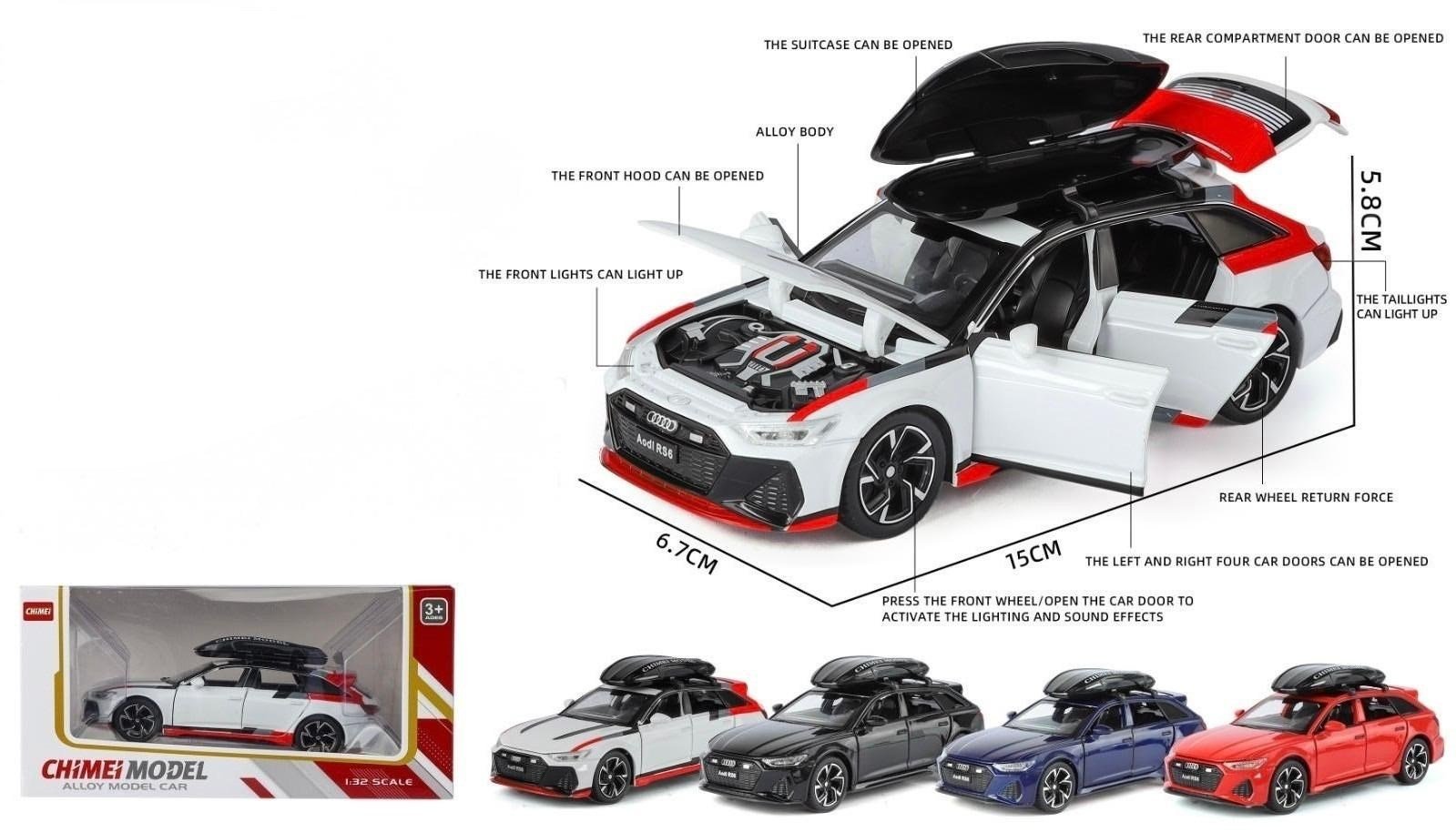 KZL-M367KZL-M367 KUT 1:32 AUDI RS6 - 32
