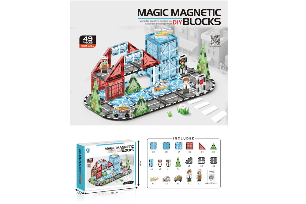 LMN-1816LMN-1816 7Cm SEHIR MANYETIK PUZZLE 49 PRC 12