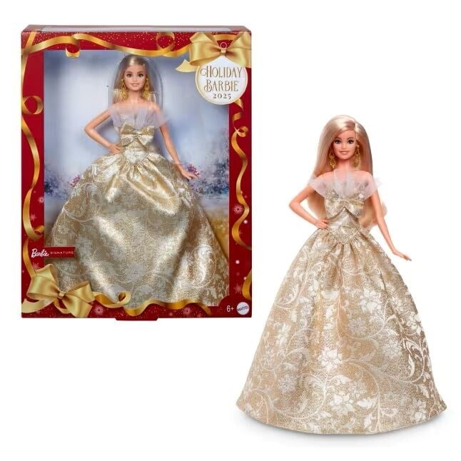 MATE-JBH95 BARBIE 2025 MUTLU YILLAR BEBEGI SARISIN 3