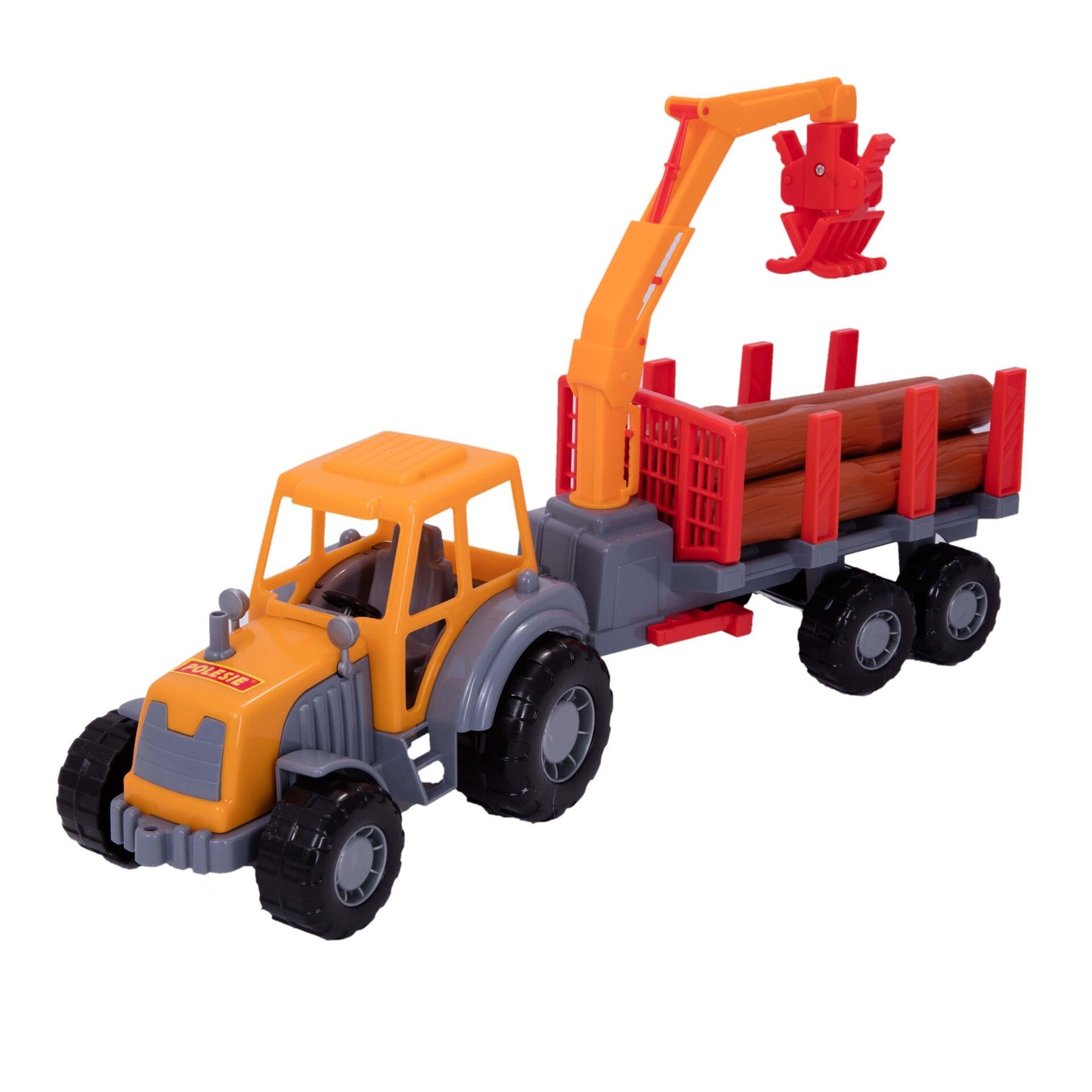 POL-92311 USTA YARI ROMORKLU KERESTE TASIYICI TRAKTOR 3